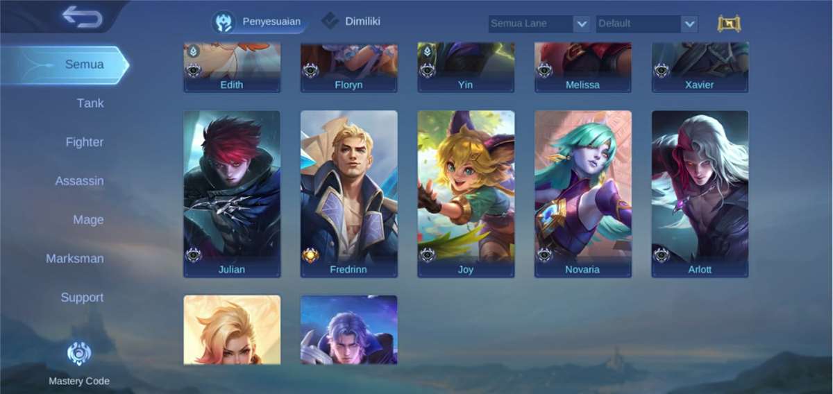 Penjualan akun permainan Mobile Legends